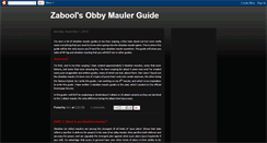 Desktop Screenshot of obbymaulerguide.blogspot.com
