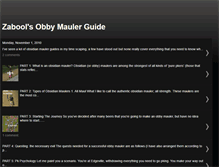 Tablet Screenshot of obbymaulerguide.blogspot.com