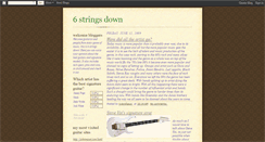 Desktop Screenshot of 6stringsdown-tyler.blogspot.com