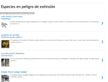 Tablet Screenshot of especiesenpeligrodeextinsion.blogspot.com