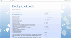 Desktop Screenshot of kookykookbook.blogspot.com