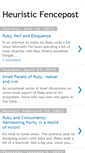 Mobile Screenshot of heuristic-fencepost.blogspot.com