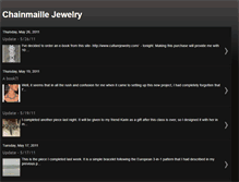 Tablet Screenshot of chainmaillejewelry.blogspot.com