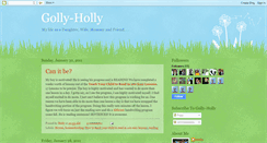 Desktop Screenshot of golly-holly.blogspot.com