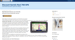 Desktop Screenshot of discountgarminnuvi760gps.blogspot.com