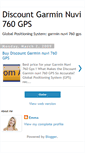 Mobile Screenshot of discountgarminnuvi760gps.blogspot.com