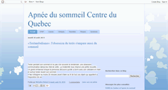 Desktop Screenshot of apnee-du-sommeil-centre-du-quebec.blogspot.com