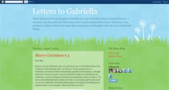 Desktop Screenshot of gabriellasletters.blogspot.com