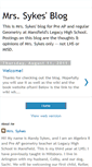 Mobile Screenshot of mrssykesblog.blogspot.com