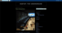 Desktop Screenshot of habitatunderground.blogspot.com