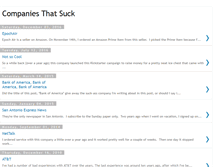 Tablet Screenshot of companiesthatreallysuck.blogspot.com