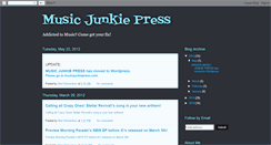 Desktop Screenshot of musicjunkiepress.blogspot.com