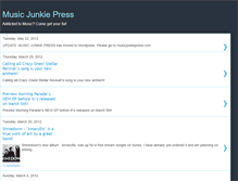 Tablet Screenshot of musicjunkiepress.blogspot.com