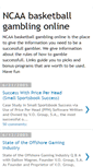 Mobile Screenshot of ncaabasketballgamblingonline.blogspot.com