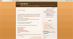 Desktop Screenshot of aditiworld.blogspot.com