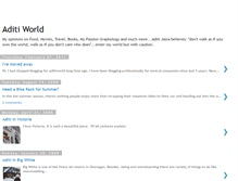 Tablet Screenshot of aditiworld.blogspot.com