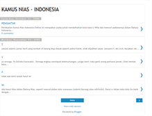 Tablet Screenshot of kamus-nias.blogspot.com