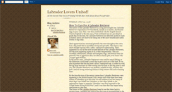 Desktop Screenshot of labradorloversunited.blogspot.com