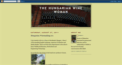 Desktop Screenshot of hungarianwinewoman.blogspot.com