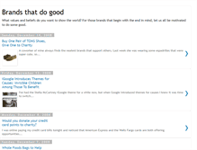 Tablet Screenshot of brandsthatdogood.blogspot.com
