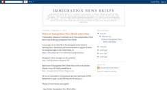 Desktop Screenshot of immigrationnewsbriefs.blogspot.com