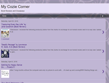 Tablet Screenshot of coziecorner.blogspot.com