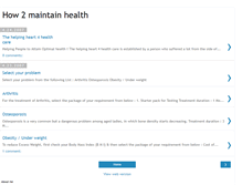 Tablet Screenshot of how2maintainhealth.blogspot.com