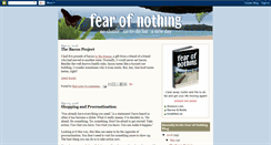 Desktop Screenshot of fearofnothing.blogspot.com