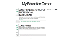 Desktop Screenshot of myeducationcareer.blogspot.com