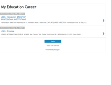 Tablet Screenshot of myeducationcareer.blogspot.com