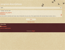 Tablet Screenshot of programdescriptions.blogspot.com