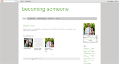 Desktop Screenshot of becoming-someone.blogspot.com