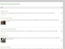 Tablet Screenshot of becoming-someone.blogspot.com