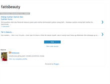 Tablet Screenshot of fatisbeauty1.blogspot.com