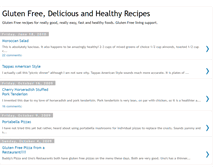 Tablet Screenshot of glutenfreeanddeliciousrecipes.blogspot.com