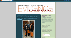 Desktop Screenshot of evidencedance.blogspot.com