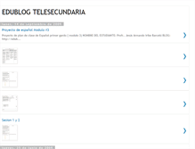 Tablet Screenshot of edublogtelesecundaria.blogspot.com