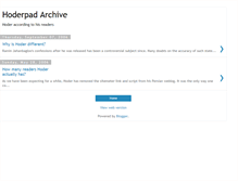 Tablet Screenshot of hoderpadarchive.blogspot.com