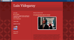 Desktop Screenshot of luisvidegaray.blogspot.com