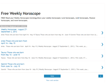 Tablet Screenshot of free-weekly-horoscope.blogspot.com