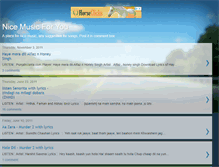 Tablet Screenshot of nicemusicforyou.blogspot.com