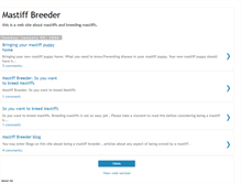 Tablet Screenshot of mastiffbreeder.blogspot.com