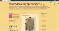 Desktop Screenshot of lesbroderiesdeggetdesperus.blogspot.com