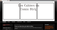 Desktop Screenshot of lescahiersducomicstrip.blogspot.com