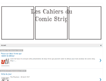 Tablet Screenshot of lescahiersducomicstrip.blogspot.com