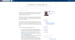 Desktop Screenshot of furtivelibrarian.blogspot.com