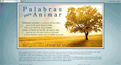 Desktop Screenshot of palabrasparaanimar.blogspot.com