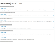 Tablet Screenshot of joshuali.blogspot.com