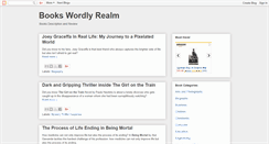 Desktop Screenshot of booksandtheirwordlyrealm.blogspot.com