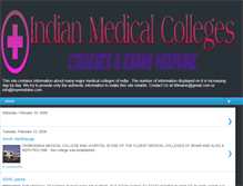 Tablet Screenshot of medicalcollegesofindia.blogspot.com